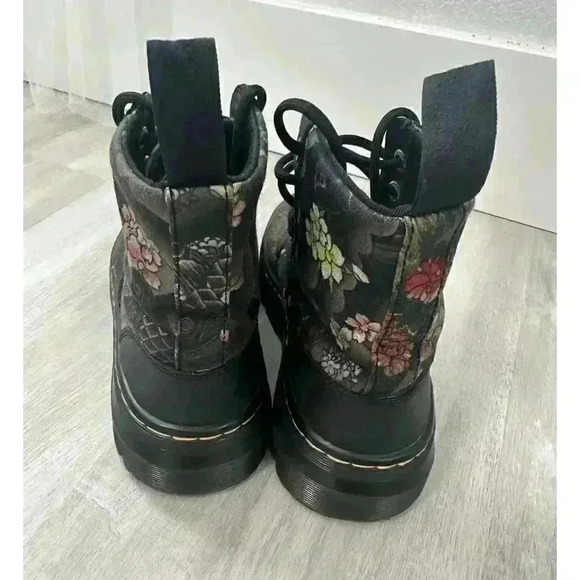 Rare Doc Martens Tattoo Floral Canvas Rubbery T Boots us 5 - Picture 4 of 11